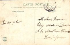 Vintage Postcard Imagination the bouqetiere