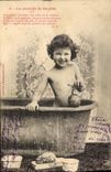 Vintage Postcard Imagination Child the day of Suzette