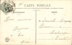 Vintage Postcard Imagination the lesson of music Woman