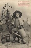 CPA Fantaisie Enfant Le petit jardinier