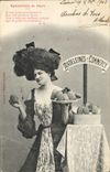 Vintage Postcard Imagination Woman Madeleines of Commercy