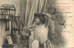 Vintage Postcard Imagination Woman Mimi Finch