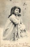 Vintage Postcard Imagination Child faith
