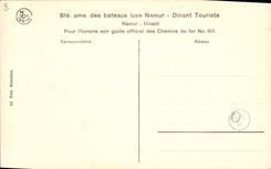 Vintage Postcard Dave Boat rocks of Neuviau