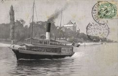 CPA Bateau Evian les Bains Tourronde
