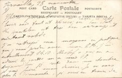 Vintage Postcard Versailles national Funeral of the victims of the Airship Republic Ravelled of the procession