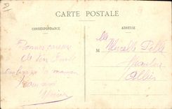 Vintage Postcard Nancy Funeral of general Houdaille ordering the 11th division
