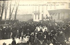 CPA Autun Funerailes de St le cardinal Perraud 15 fevrier 1906 