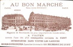 Vintage Postcard Dog Dogs Pup In Bon Marché