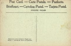 Postal Militaria Hospital del jardín colonial tiene a Nogent amargo Marga Llegada de los heridos al refectorio