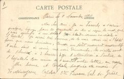 Postal Val de Grâce una sala de enfermos