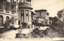 Postal Militaria Hyeres Monte de los Pájaros Asilo para los funcionarios Terraza