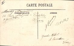 Postal Militaria Hyeres Monte de los Pájaros Asilo para los funcionarios Terraza