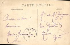 Vintage Postcard Aix in Provence Carnival XXII In love with the moon