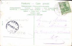 Vintage Postcard Imagination Child Baby Donkey Mule