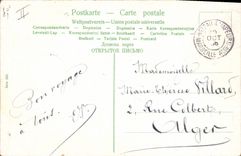 CPA Fantaisie Enfant Bebe Automobile ane mule