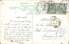 Vintage Postcard Imagination Child Baby Train