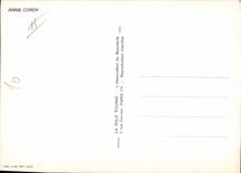 Postal Annie Cordy Autographe