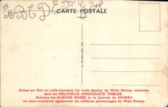 Vintage Postcard White Imagination Illustrator Walt Disney Snow and seven dwarves