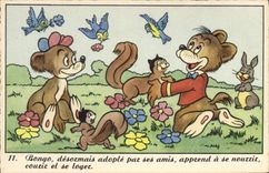 Vintage Postcard Imagination Illustrator Walt Disney