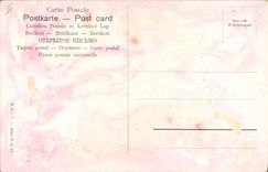 Vintage Postcard Imagination Orientalism Scene of Street Mule Donkey