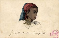 Vintage Postcard Young Imagination Orientalism muscadin indigenous