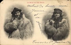 Vintage Postcard Imagination Man fashion with 20th