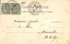 Vintage Postcard Fantaisie Child the 4 ladies Rams clover