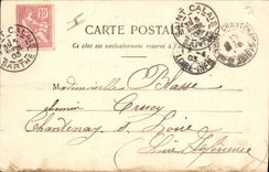 Postal Imaginación los molestadores del vagón