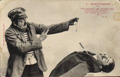 Vintage Postcard Fantaisie Man Come poupoule