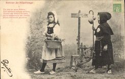 CPA Fantaisie Enfants Retour de pelerinage 