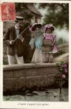 CPA Peche Femme Enfant 