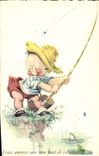 CPA Enfant Peche