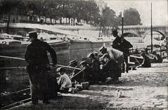 Postal Pesca Pecadores parisienses