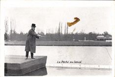 Postal la pesca a la lanza