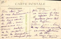 Postal Pesca sobre el agua