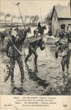 CPA Belgique Soldats francais a la peche dans les prairies inondees 