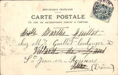 Postal Pesca Escuela buissonniere una toma difícil