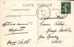 CPA Mort Funerailles de SE le cardinal Mathieu Vue d'ensemble du cortege Nancy