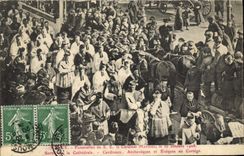 Vintage Postcard Dead Funeral of SE the cardinal Mathieu Nancy