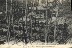 Vintage Postcard Dead national Funeral of the victims of Iena Toulon Aspect of the place of weapons during exonerated