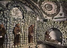 Vintage Postcard Dead Roma Cimitero dei Cappucini Chiesa dei Cappucini