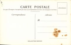 Vintage Postcard Dead Drawing of Lepere for the Mariani album