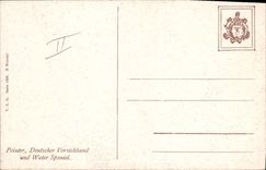 Vintage Postcard Dog Dogs Pup To point Deutscher Vorstehhund und Spaniel Toilets