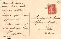 Postal Perro Perros Cachorro abrasión en esquina y falta borde de izquierda si no buena presentación