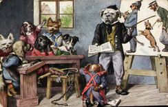 CPA Chien Chiens Chiot 