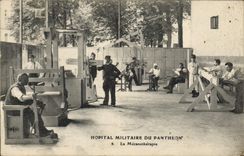 Postal Salud Militaria París Hospital militar del Panteón el mecanotherapie