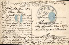 Postal Salud Militaria Vichy Hotel de Baden y Notre Dame Hospital Temporal 50