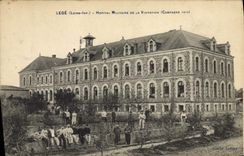 Postal Salud Militaria Ligero Hospital militar del Visitation Campaña 1914