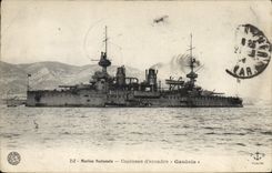 Vintage Postcard Bateau Armours squadron the Gallic one